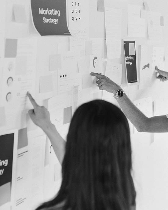 Business people planning a marketing strategy
