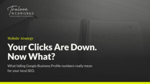 Trulove Webworks blog post about declining Google Business Profile clicks