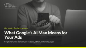 Blog banner about Google's AI Max for ads
