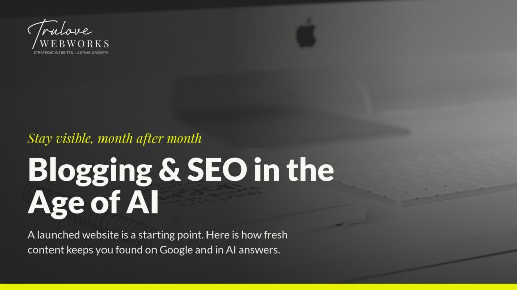 Blogging and SEO in the Age of AI banner