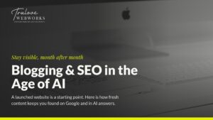 Blogging and SEO in the Age of AI banner